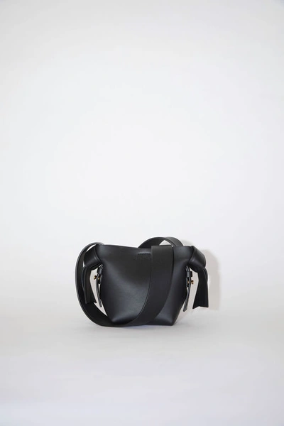Acne Studios Logo Embossed Micro Tote Bag In Black