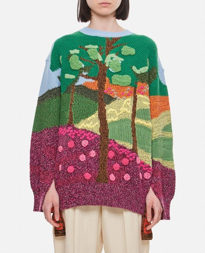 Stella Mccartney Virgin Wool Sweater In Multicolour