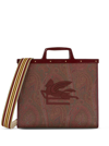 Etro Love Trotter Tote Bag Red In Brown