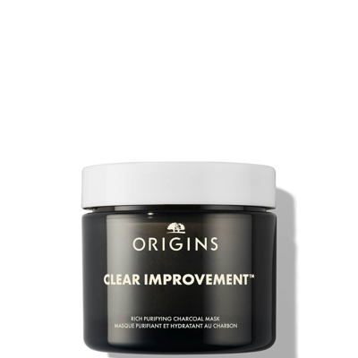Origins Clear Improvement Rich Detoxifying Charcoal Mask 75ml In Black