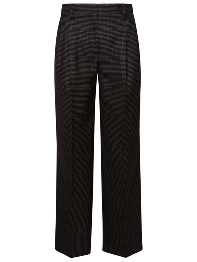 Burberry Straight Leg Tailored Trousers In Grey