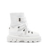 Casadei Generation C Leather Boots In White