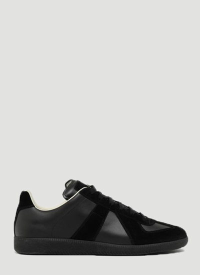 Maison Margiela Replica Low-top Sneakers In Black