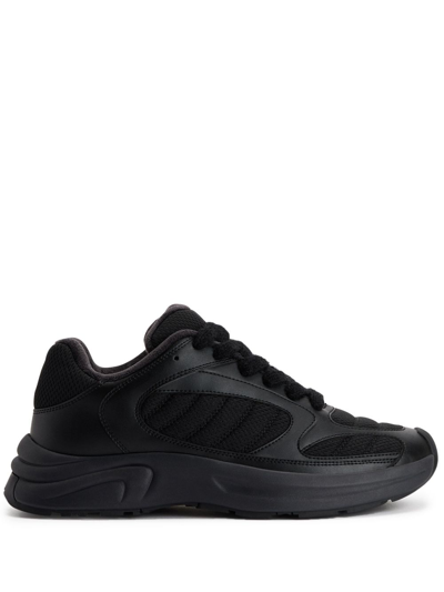 Ami Alexandre Mattiussi Lace-up Low-top Sneakers In Black