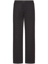 Valentino Toile Iconographe Print Track Pants In Black