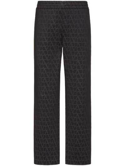 Valentino Toile Iconographe Print Track Pants In Black