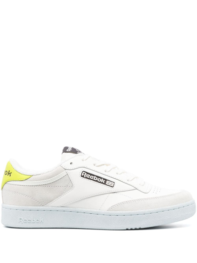 Reebok Club C Panelled Leather Sneakers In White