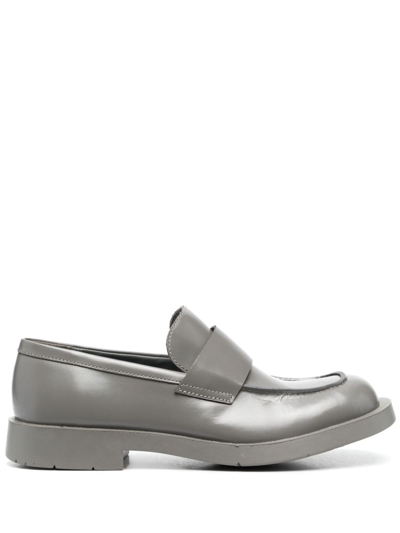 Camperlab Mil 1978 Leather Loafers In Grey