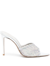 LE SILLA GILDA 115MM CRYSTAL-EMBELLISHED MULES