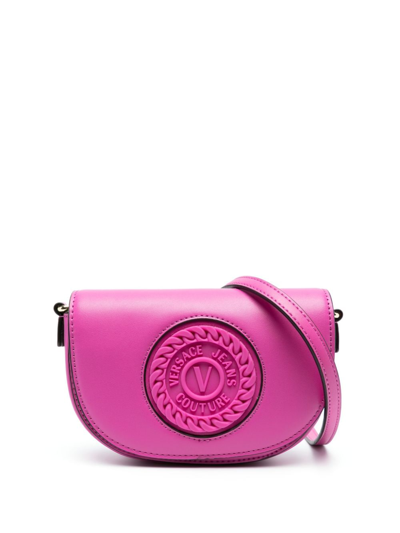 Versace Jeans Couture Logo-embossed Tote Bag In Purple