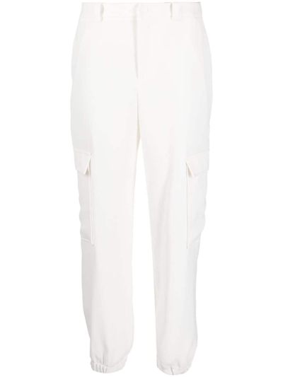 P.a.r.o.s.h Tapered Cargo Trousers In White