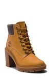 Timberland Allington Waterproof Leather-trimmed Nubuck Ankle Boots In Wheat