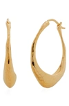 Monica Vinader Deia Hoop Earrings In 18ct Gold Vermeil On Sterling