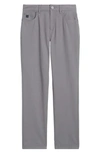Vineyard Vines On The Go Canvas Five Pocket Pants In Gray Harbor