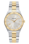 Ferragamo Men's Vega Upper East Ip Yellow Gold & Stainless Steel Bracelet Watch/40mm In Steel/ip Yellow Gold/white