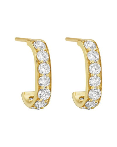 Diamond Select Cuts 14k 0.82 Ct. Tw. Diamond Hook Huggie Earrings