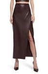 ALICE AND OLIVIA SIOBHAN FAUX LEATHER SKIRT