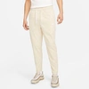 Nike Men's Club Woven Tapered Pants In Sanddrift/white