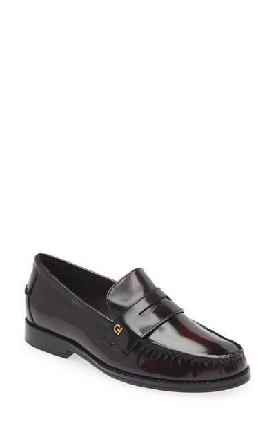 Cole Haan Lux Pinch Penny Loafer In Deep Burgundy