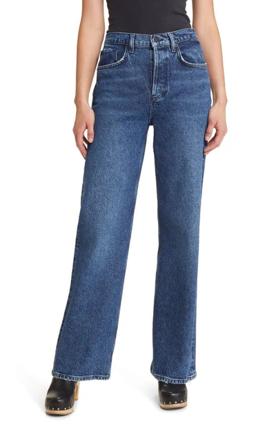 Rails The Getty High Waist Wide Leg Jeans In Moonlit Ocean