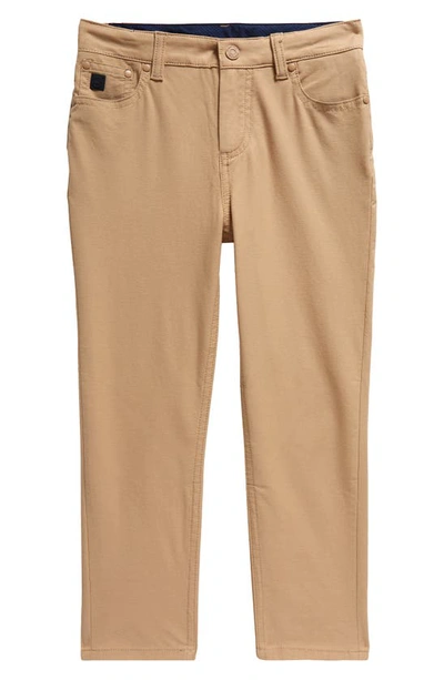 Vineyard Vines Kids' On-the-go Stretch Cotton Pants In Officer Khaki