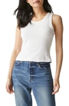 Michael Stars Mina Crop Tank In White