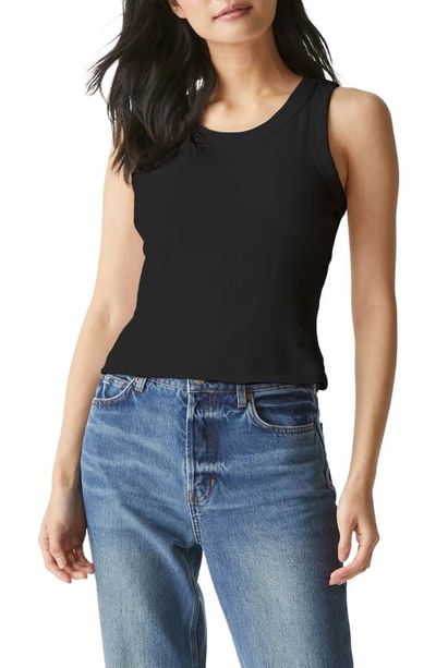 Michael Stars Mina Crop Tank In Black