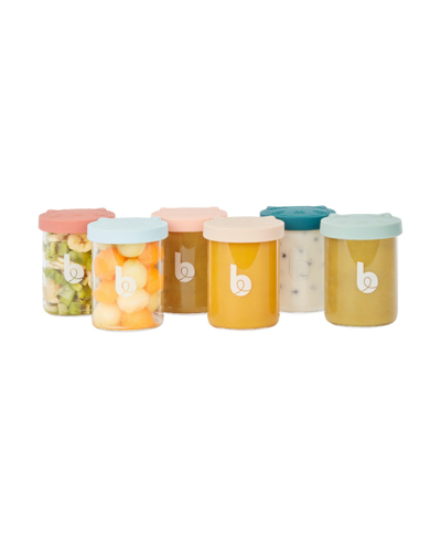 Babymoov Isy Bowls Food Storage In Glass (set Of 6) 8.45oz In Multi Color