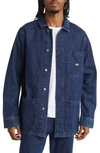 Dickies Denim Chore Coat In Stonewashed Indigo Blue