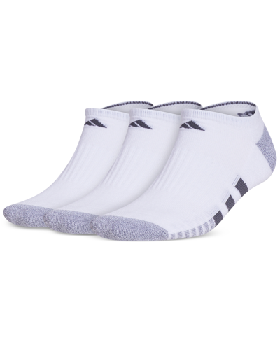 Adidas Originals Cushioned 3.0 3-pack Low Cut Socks In White/ Grey