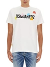 Dsquared2 Pac-man X  T-shirt In Bianco