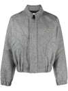 SAGE NATION JI JI WOOL BOMBER JACKET - MEN'S - VISCOSE/WOOL