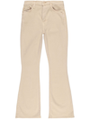 Mother Weekender Sneak Womens Pocket Denim Flared Jeans In Neutrals