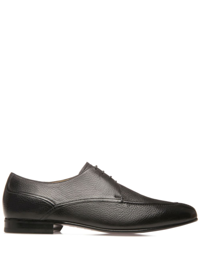 Bally Saele Grained-texture Derby Shoes In Black
