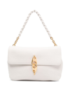 Tom Ford Chain-link Handle Leather Tote Bag In Neutrals
