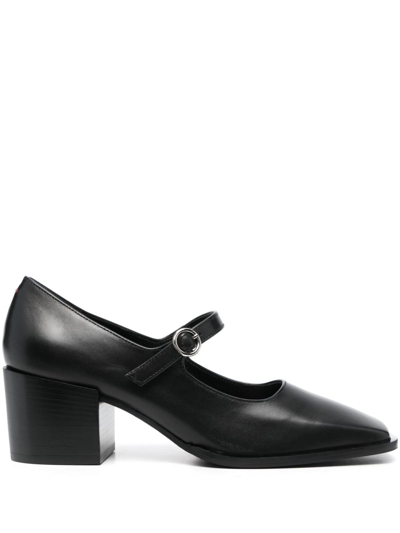 Aeyde Anya Heels Woman Black In Leather