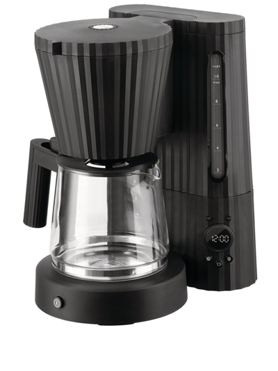 Alessi Plissé Filtered Coffee Machine In Black