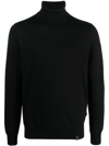Fay Wool Turtleneck Sweater In Black