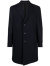 CANALI SINGLE-BREASTED WOOL COAT