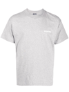 Jacquemus Logo Print Cotton Jersey T-shirt In Grey