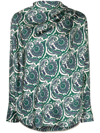 ALBERTO BIANI PAISLEY-PRINT SILK BLOUSE