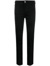 Emporio Armani Slim-fit Stretch Cotton Jeans With Belt Loops In Black