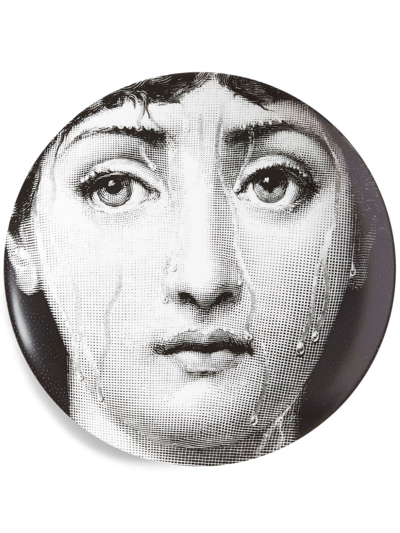 Fornasetti Variazioni N.243 Wall Plate In Black