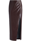 ALICE AND OLIVIA SIOBHAN FAUX-LEATHER MAXI SKIRT