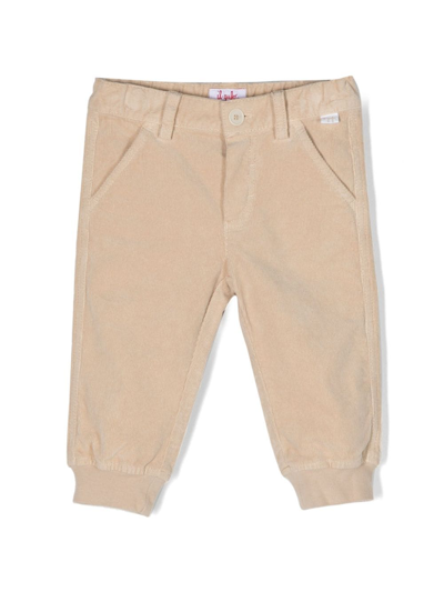 Il Gufo Babies' Stretch-cotton Corduroy Trousers In Neutrals