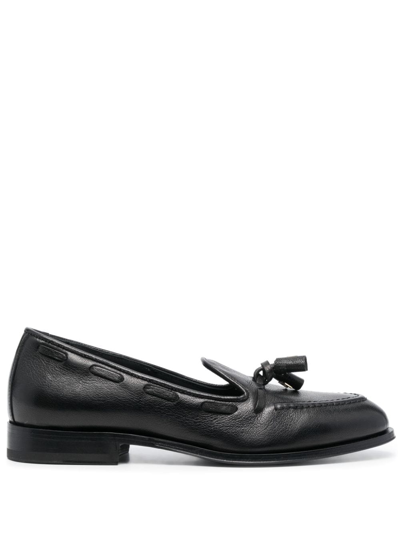 Furla Heritage Tassel-embellished Loafers In Black