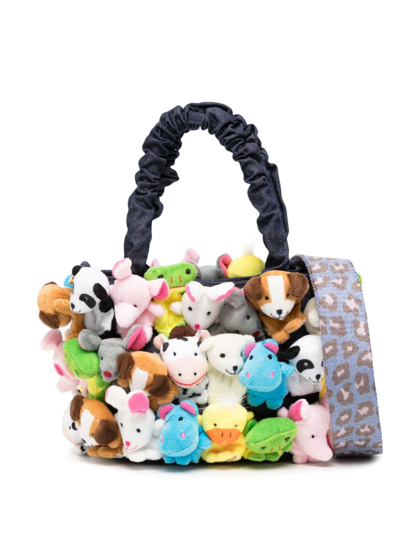 La Milanesa Toys Denim Tote Bag In Multicolour