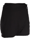 OPERASPORT WRAP-DESIGN HIGH-WAISTED MINISKIRT