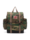 DSQUARED2 LOGO-PATCH CAMOUFLAGE-PRINT BACKPACK