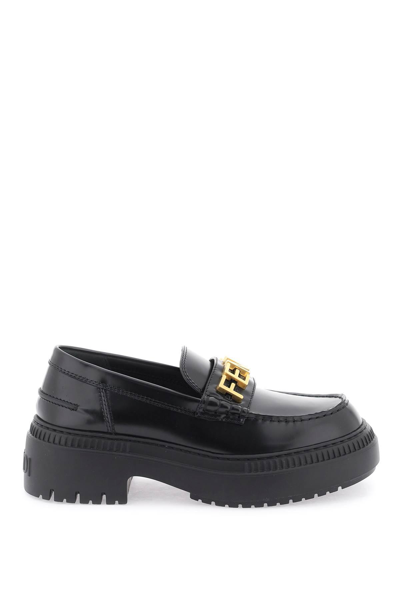 Fendi 'graphy' Mocassins In Black